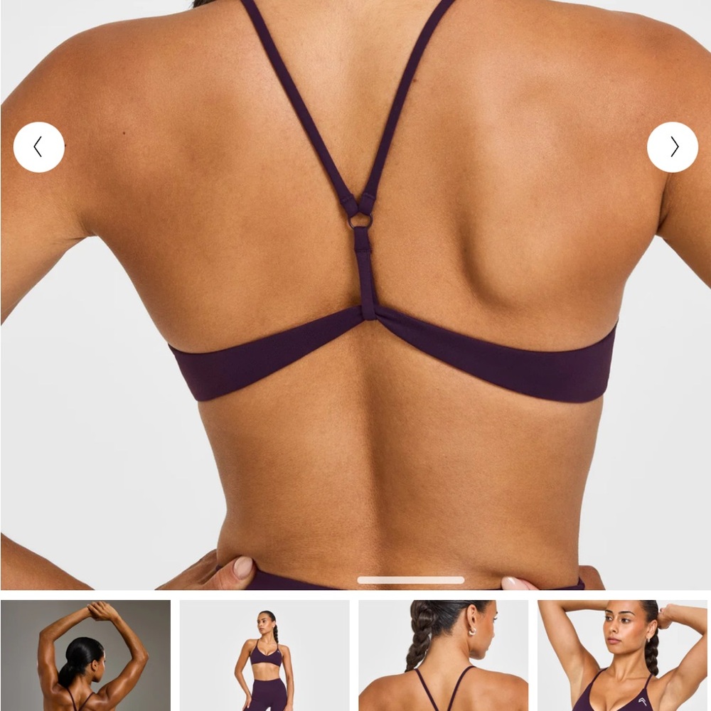 NWT- Oner Active Deep Purple Sports Bra - Picture 8 of 8